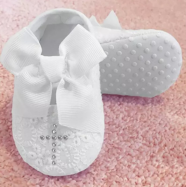 Chaussons de baptĂȘme bĂ©bĂ© Garçon-Fille