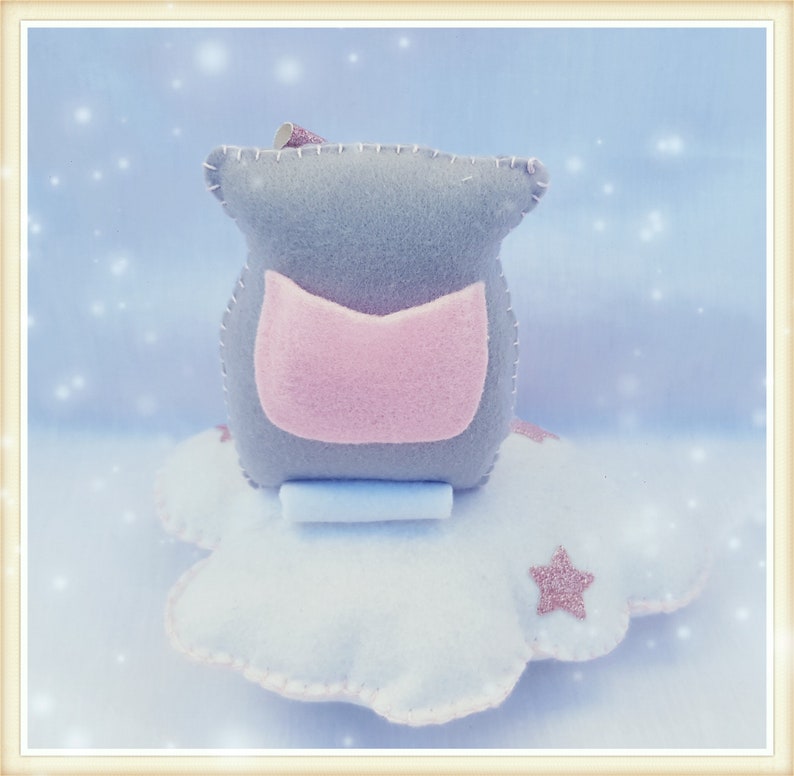 Pochon à dent chouette|boite à dents de lait feutrine