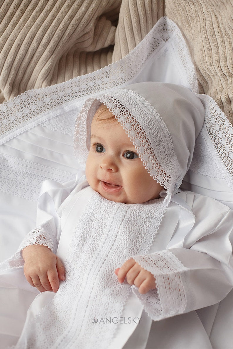 Robe de BaptĂȘme bebe garçon fille