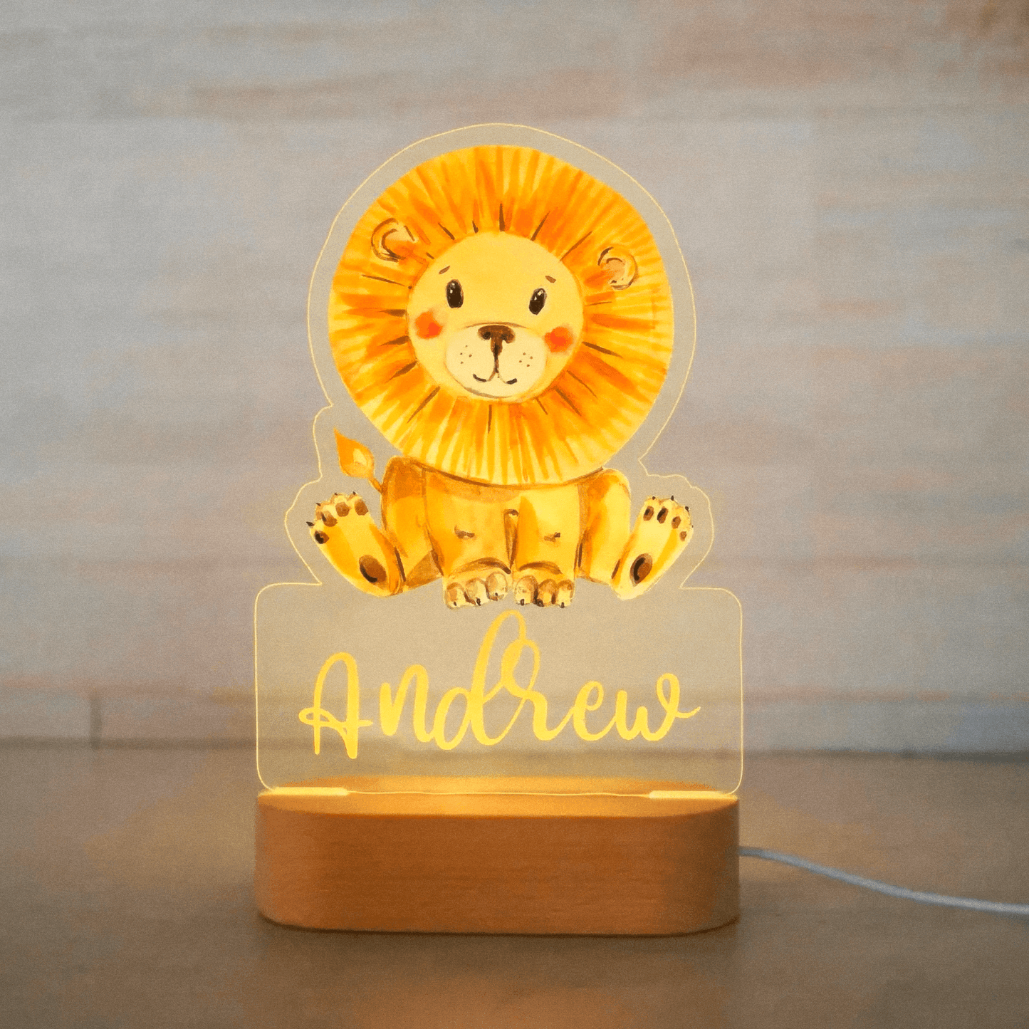 Veilleuse bébé| MyJungle™ Simba Ma veilleuse personnalisée - 9 mois & me voilà