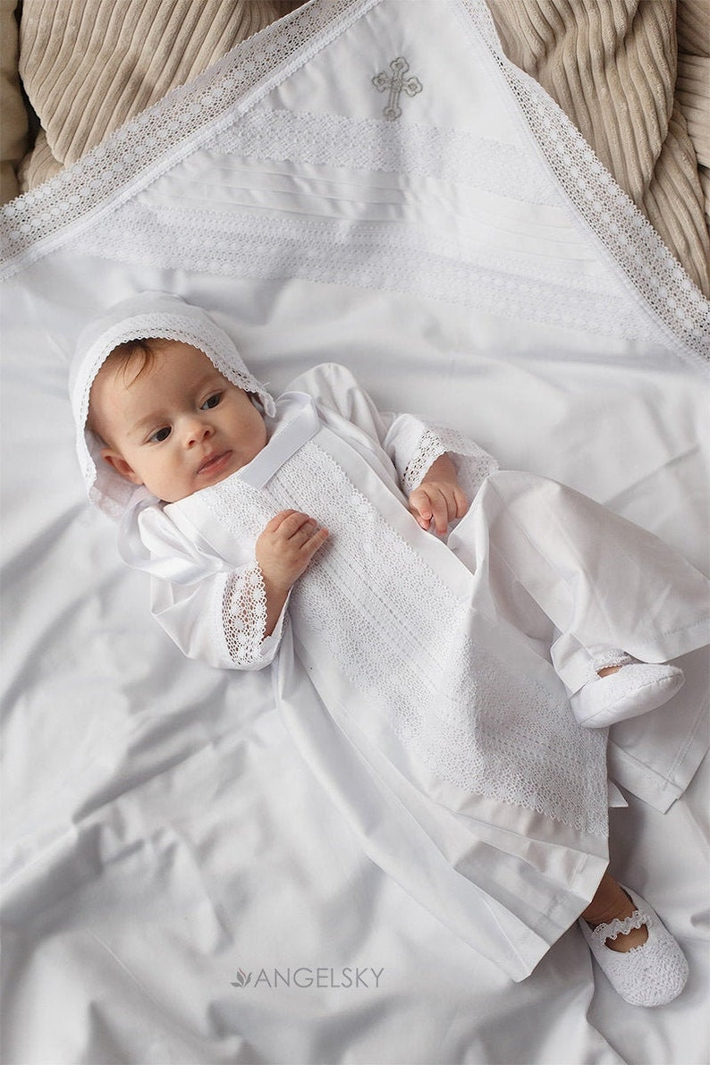 Robe de Baptême bebe garçon fille