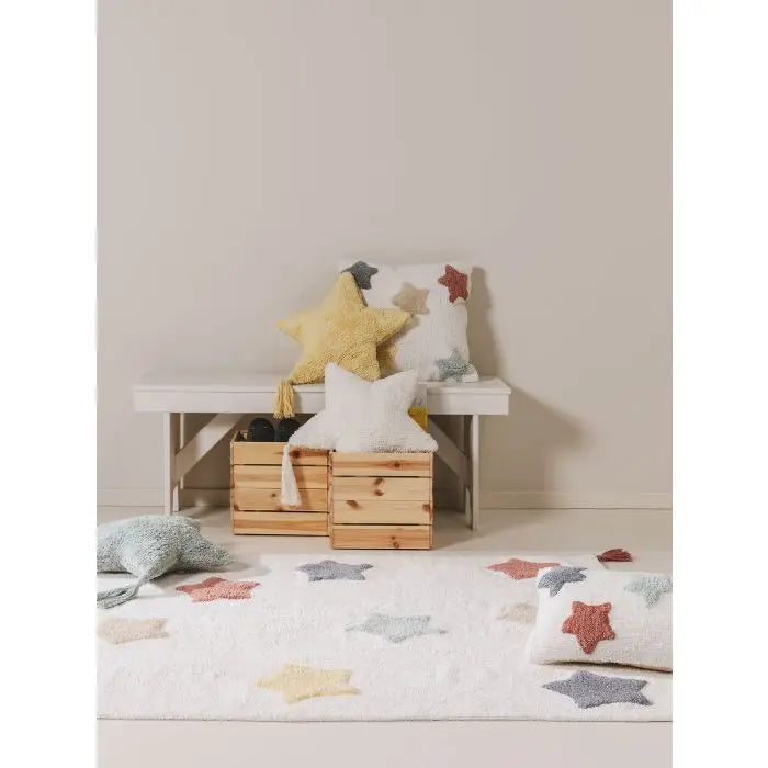 Tapis lavable pour chambre enfant étoiles